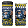 Merry Queensland Cowboys Personalised 4 in 1 Can Cooler Tumbler Christmas Rugby League Spirit - Aussie Hoodie