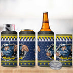 Merry Queensland Cowboys Personalised 4 in 1 Can Cooler Tumbler Christmas Rugby League Spirit - Aussie Hoodie