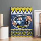 Merry Queensland Cowboys Personalised Canvas Wall Art Christmas Rugby League Spirit - Aussie Hoodie