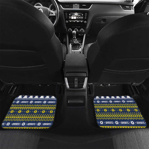 Merry Queensland Cowboys Personalised Car Mats Christmas Rugby League Spirit - Aussie Hoodie
