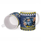 Merry Queensland Cowboys Personalised Ceramic Mug Christmas Rugby League Spirit - Aussie Hoodie