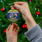 Merry Queensland Cowboys Personalised Ceramic Ornament Christmas Rugby League Spirit - Aussie Hoodie