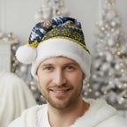 Merry Queensland Cowboys Personalised Christmas Santa Hat Christmas Rugby League Spirit - Aussie Hoodie