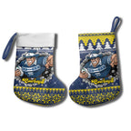 Merry Queensland Cowboys Personalised Christmas Stocking Christmas Rugby League Spirit - Aussie Hoodie
