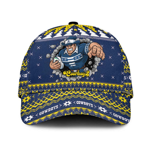 Merry Queensland Cowboys Classic Cap Christmas Rugby League Spirit - Aussie Hoodie