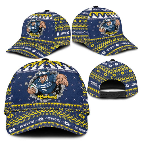 Merry Queensland Cowboys Classic Cap Christmas Rugby League Spirit - Aussie Hoodie