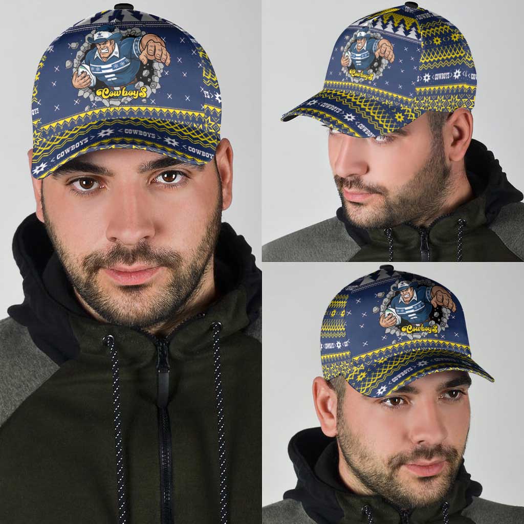 Merry Queensland Cowboys Classic Cap Christmas Rugby League Spirit - Aussie Hoodie