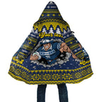 Merry Queensland Cowboys Personalised Cloak Christmas Rugby League Spirit - Aussie Hoodie