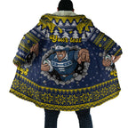 Merry Queensland Cowboys Personalised Cloak Christmas Rugby League Spirit - Aussie Hoodie