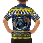 Merry Queensland Cowboys Personalised Hawaiian Shirt Christmas Rugby League Spirit - Aussie Hoodie