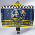 Merry Queensland Cowboys Personalised Hooded Blanket Christmas Rugby League Spirit - Aussie Hoodie