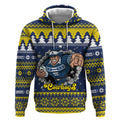 Merry Queensland Cowboys Personalised Hoodie Christmas Rugby League Spirit - Aussie Hoodie