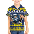 Merry Queensland Cowboys Personalised Kid Hawaiian Shirt Christmas Rugby League Spirit - Aussie Hoodie