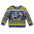 Merry Queensland Cowboys Personalised Kid Ugly Christmas Sweater Christmas Rugby League Spirit - Aussie Hoodie