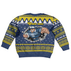 Merry Queensland Cowboys Personalised Kid Ugly Christmas Sweater Christmas Rugby League Spirit - Aussie Hoodie