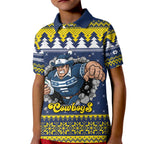 Merry Queensland Cowboys Personalised Kid Polo Shirt Christmas Rugby League Spirit - Aussie Hoodie