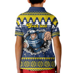 Merry Queensland Cowboys Personalised Kid Polo Shirt Christmas Rugby League Spirit - Aussie Hoodie