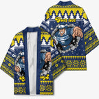 Merry Queensland Cowboys Personalised Kimono Christmas Rugby League Spirit - Aussie Hoodie