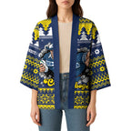 Merry Queensland Cowboys Personalised Kimono Christmas Rugby League Spirit - Aussie Hoodie