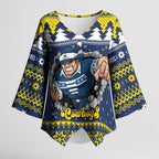 Merry Queensland Cowboys Personalised Kimono Sleeve Blouse Christmas Rugby League Spirit - Aussie Hoodie