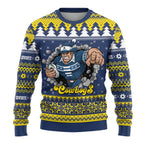 Merry Queensland Cowboys Personalised Ugly Christmas Sweater Christmas Rugby League Spirit - Aussie Hoodie