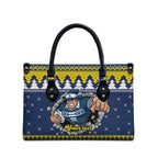 Merry Queensland Cowboys Personalised Leather Bag Christmas Rugby League Spirit - Aussie Hoodie