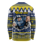 Merry Queensland Cowboys Personalised Long Sleeve Shirt Christmas Rugby League Spirit - Aussie Hoodie