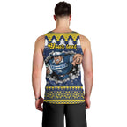 Merry Queensland Cowboys Personalised Men Tank Top Christmas Rugby League Spirit - Aussie Hoodie