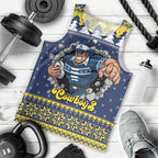 Merry Queensland Cowboys Personalised Men Tank Top Christmas Rugby League Spirit - Aussie Hoodie