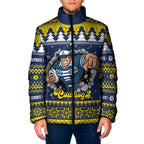 Merry Queensland Cowboys Personalised Padded Jacket Christmas Rugby League Spirit - Aussie Hoodie