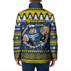 Merry Queensland Cowboys Personalised Padded Jacket Christmas Rugby League Spirit - Aussie Hoodie