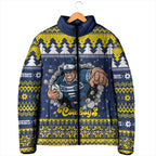 Merry Queensland Cowboys Personalised Padded Jacket Christmas Rugby League Spirit - Aussie Hoodie
