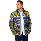 Merry Queensland Cowboys Personalised Padded Jacket Christmas Rugby League Spirit - Aussie Hoodie