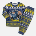 Merry Queensland Cowboys Personalised Christmas Pajama Set Christmas Rugby League Spirit - Aussie Hoodie