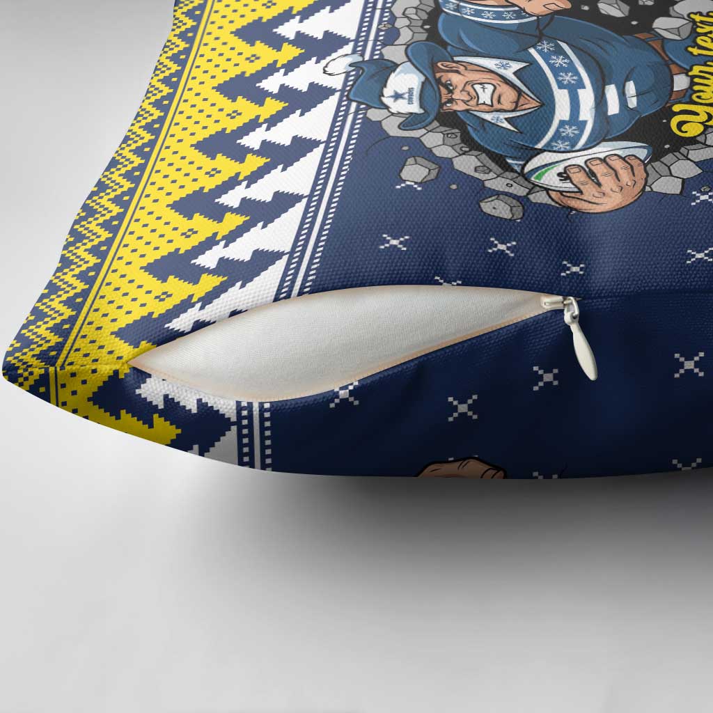 Merry Queensland Cowboys Personalised Pillow Cover Christmas Rugby League Spirit - Aussie Hoodie