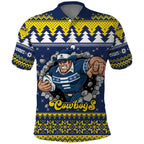 Merry Queensland Cowboys Personalised Polo Shirt Christmas Rugby League Spirit - Aussie Hoodie