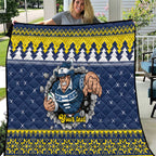 Merry Queensland Cowboys Personalised Quilt Christmas Rugby League Spirit - Aussie Hoodie