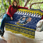 Merry Queensland Cowboys Personalised Quilt Christmas Rugby League Spirit - Aussie Hoodie