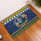 Merry Queensland Cowboys Personalised Rubber Doormat Christmas Rugby League Spirit - Aussie Hoodie