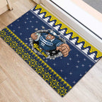 Merry Queensland Cowboys Personalised Rubber Doormat Christmas Rugby League Spirit - Aussie Hoodie