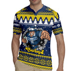 Merry Queensland Cowboys Personalised Rugby Jersey Christmas Rugby League Spirit - Aussie Hoodie