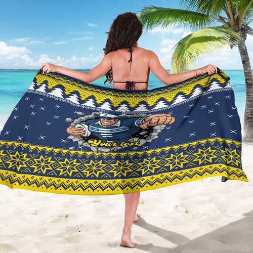 Merry Queensland Cowboys Personalised Sarong Christmas Rugby League Spirit - Aussie Hoodie