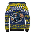 Merry Queensland Cowboys Personalised Sherpa Hoodie Christmas Rugby League Spirit - Aussie Hoodie