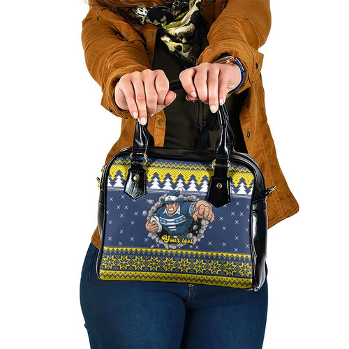 Merry Queensland Cowboys Personalised Shoulder Handbag Christmas Rugby League Spirit - Aussie Hoodie