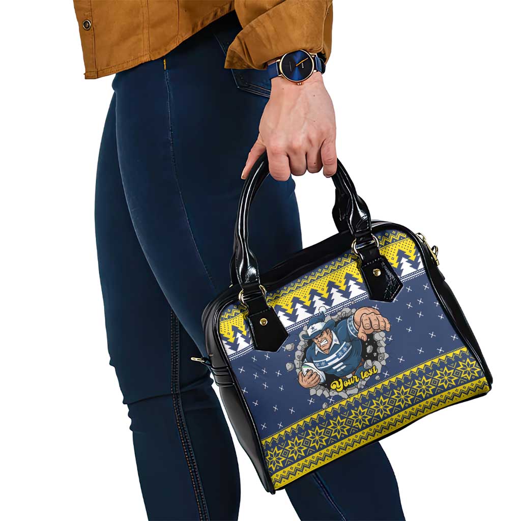 Merry Queensland Cowboys Personalised Shoulder Handbag Christmas Rugby League Spirit - Aussie Hoodie