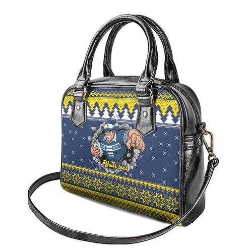 Merry Queensland Cowboys Personalised Shoulder Handbag Christmas Rugby League Spirit - Aussie Hoodie
