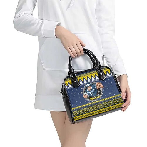 Merry Queensland Cowboys Personalised Shoulder Handbag Christmas Rugby League Spirit - Aussie Hoodie