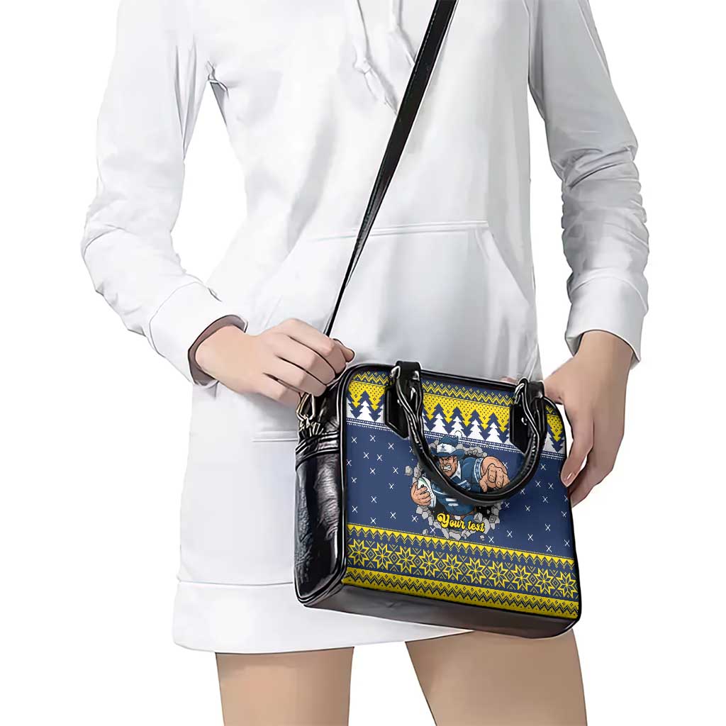 Merry Queensland Cowboys Personalised Shoulder Handbag Christmas Rugby League Spirit - Aussie Hoodie