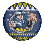 Merry Queensland Cowboys Personalised Spare Tire Cover Christmas Rugby League Spirit - Aussie Hoodie