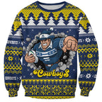 Merry Queensland Cowboys Personalised Sweatshirt Christmas Rugby League Spirit - Aussie Hoodie